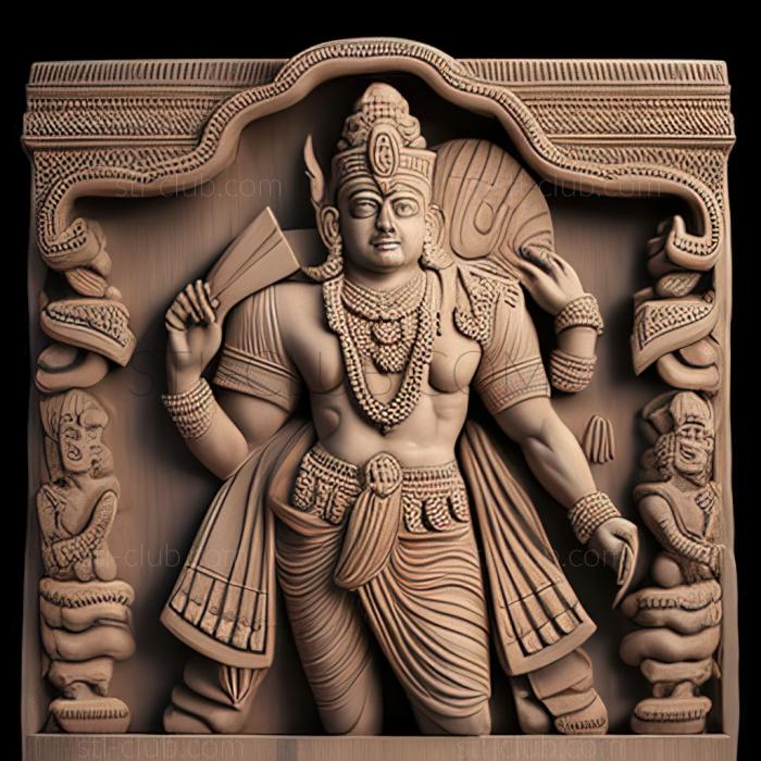 3D model Mahabharata Vyasa  4th century BC (STL)